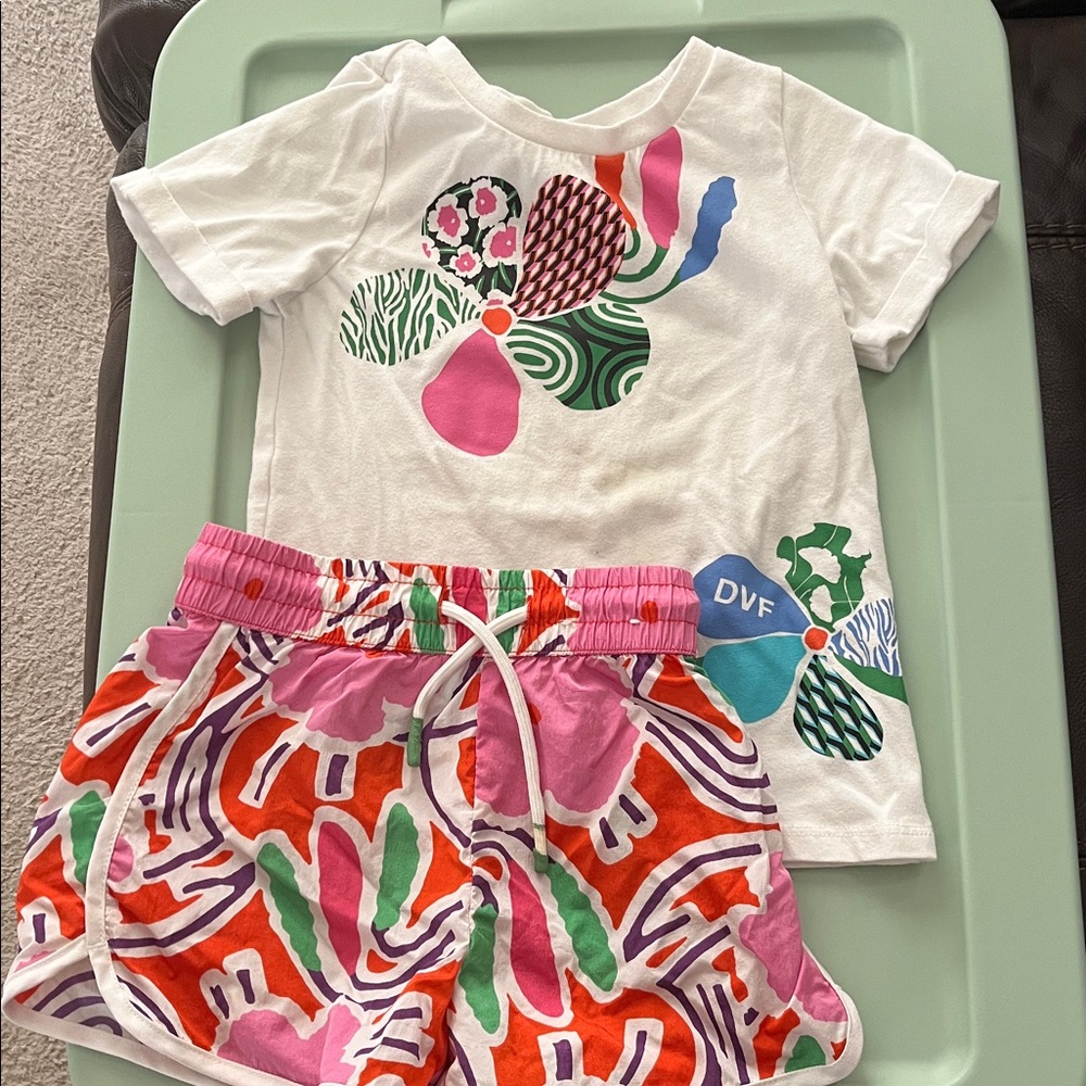 Diane Von Furstenberg x Target 4T Shorts & Shirt set